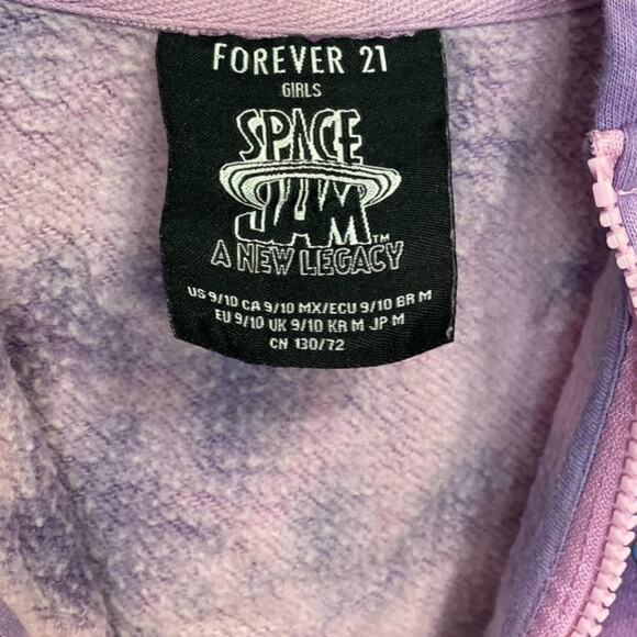 Space Jam Looney Tunes Tie Dye Kids Hoodie 9/10 - Picture 6 of 7